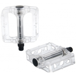 Plastic pedals clear