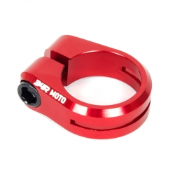 34R moto seat post clamp red