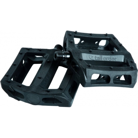 Tall order catch plastic pedals black